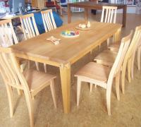 Buche-Tisch mit Stühlen in Buche der Fa. Holzschmiede